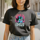 Camiseta Feminina Estampa Floral, Manga Curta
