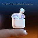 Fones De Ouvido Mini Pro4 Tws Bluetooth Sem Fio Recarregável