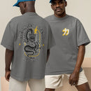 Camiseta Masculina GuGi Dragon Soul Kanji Japão 100% Algodão Premium