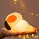 🌙 Luminária de Silicone LED com Toque – Recarga USB – Formato Divertido e Macio
