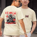 Camiseta Masculina Básica GuGi Estampa Samurai Honor and Strength Manga Curta 100% Algodão Premium