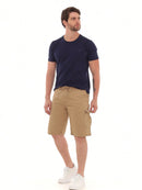 Bermuda Cargo Masculina Sarja Com Bolsos Modelo Premium