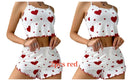 Pijama Feminino 2 Peças Coração Colorido (1 ou 2 Conjuntos)