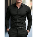 Camisa Masculina Casual Slim – Manga Longa