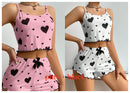 Pijama Feminino 2 Peças Coração Colorido (1 ou 2 Conjuntos)