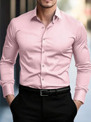 Camisa Masculina Casual Slim – Manga Longa