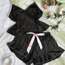 Pijama Feminino em Cetim Luxuoso 2 Peças