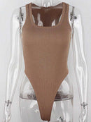 Body Feminino Sexy com Elastano