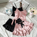 Pijama Feminino em Cetim Luxuoso 2 Peças