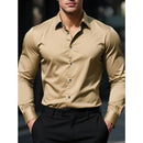 Camisa Masculina Casual Slim – Manga Longa