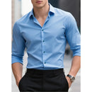 Camisa Masculina Casual Slim – Manga Longa