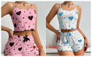 Pijama Feminino 2 Peças Coração Colorido (1 ou 2 Conjuntos)