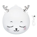 🌙 Luminária LED Cervo de Silicone com Toque – Formato Divertido e Fofo – Recarga USB
