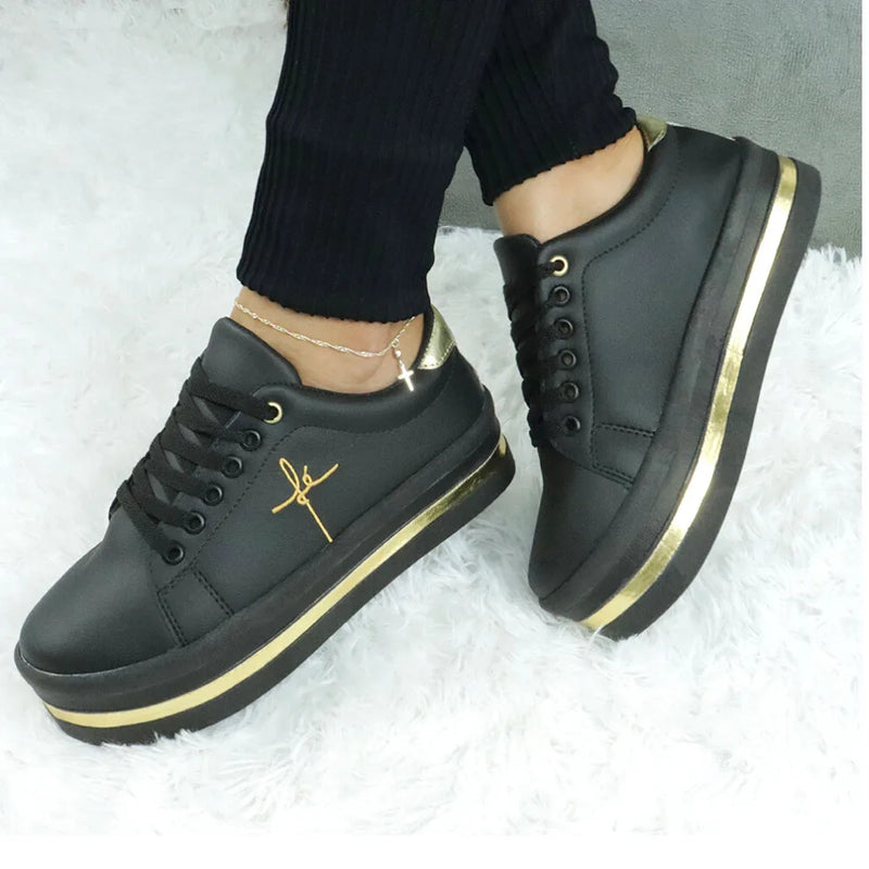 Tênis FEMININO GuGi Faith Anabela Platform – Estilo e Conforto 👟✨