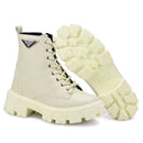 Coturno Feminino Tratorado GuGi Cano Médio Com Salto E Zíper 212-GG