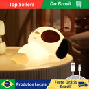 🌙 Luminária de Silicone LED com Toque – Recarga USB – Formato Divertido e Macio