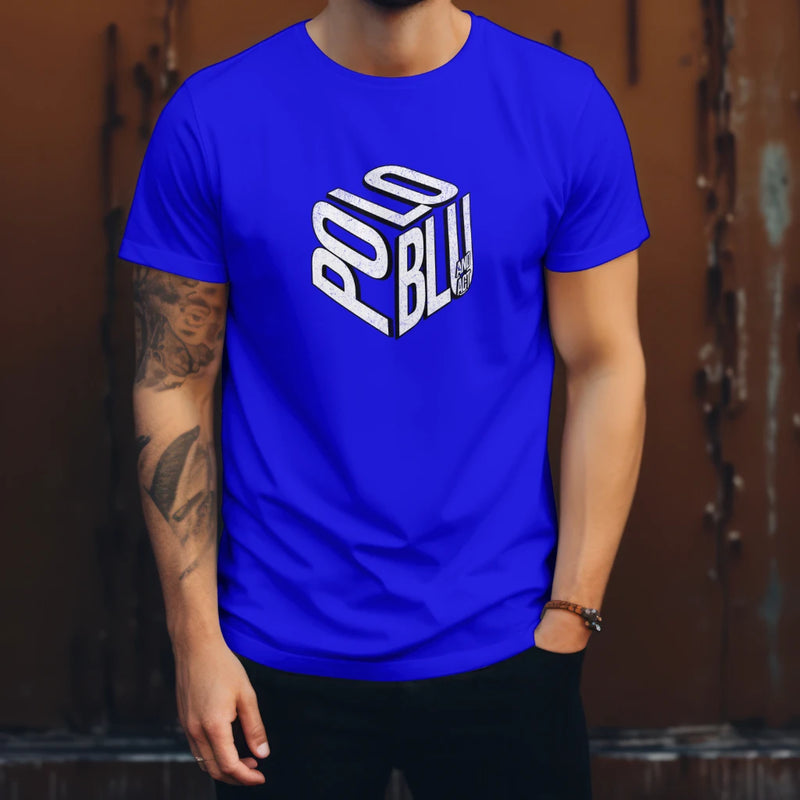 Camiseta Masculina Polo Blu Estampada Algodão Premium Malha Casual