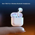 Fones De Ouvido Mini Pro4 Tws Bluetooth Sem Fio Recarregável