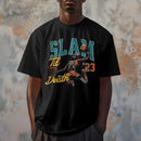 Camiseta Masculina Básica GuGi Esqueleto Basquete Enterrada Slam Dunk NBA 100% Algodão Premium