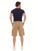 Bermuda Cargo Masculina Sarja Com Bolsos Modelo Premium