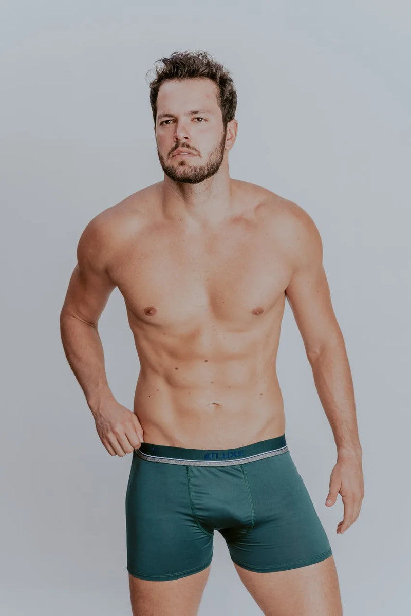 Kit 5 Cuecas Boxer Masculinas Microfibra Anatômica Confortável