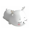 🌙 Luminária LED Cervo de Silicone com Toque – Formato Divertido e Fofo – Recarga USB