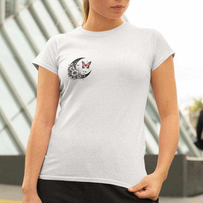 Camiseta Feminina 100% Algodão Premium Estampa Borboleta – Conforto & Estilo Casual