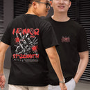 Camiseta Masculina Básica GuGi Estampa Samurai Honor and Strength Manga Curta 100% Algodão Premium