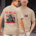 Camiseta Masculina Básica GuGi Estampa Samurai Honor and Strength Manga Curta 100% Algodão Premium