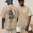 Camiseta Masculina GuGi Dragon Soul Kanji Japão 100% Algodão Premium