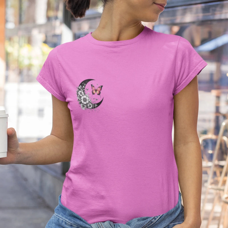 Camiseta Feminina 100% Algodão Premium Estampa Borboleta – Conforto & Estilo Casual