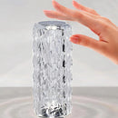 Luminária De Mesa Cristal Diamante Controle De Toque Cabeceira Mudança De Cor Criativo LED
