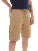 Bermuda Cargo Masculina Sarja Com Bolsos Modelo Premium