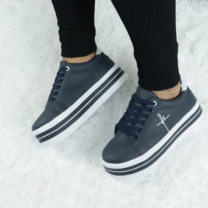 Tênis FEMININO GuGi Faith Anabela Platform – Estilo e Conforto 👟✨