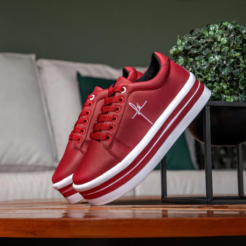 Tênis FEMININO GuGi Faith Anabela Platform – Estilo e Conforto 👟✨