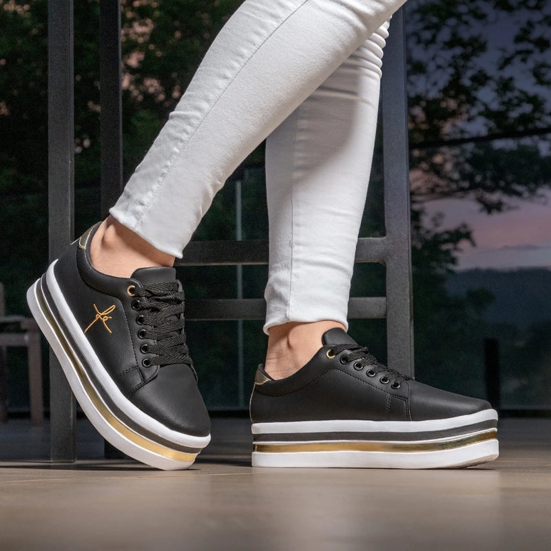 Tênis FEMININO GuGi Faith Anabela Platform – Estilo e Conforto 👟✨