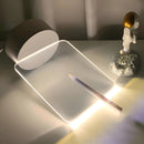Luminária Lousa De Mesa 3D Com Led E Caneta Para Escrever