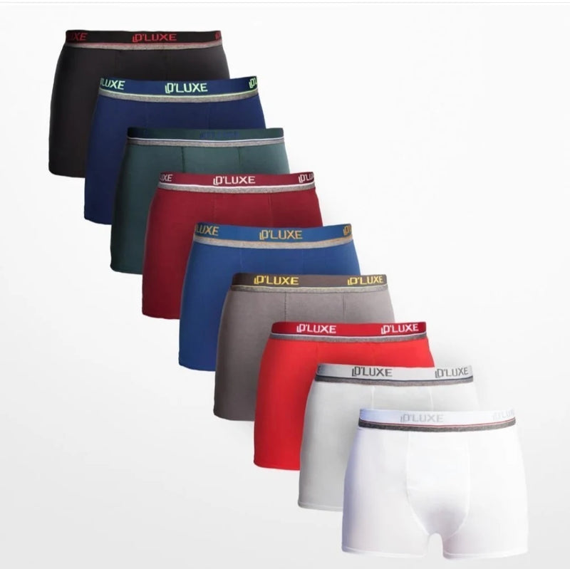 Kit 5 Cuecas Boxer Masculinas Microfibra Anatômica Confortável