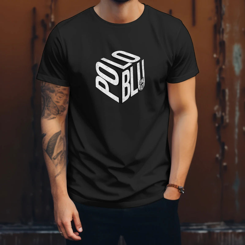 Camiseta Masculina Polo Blu Estampada Algodão Premium Malha Casual