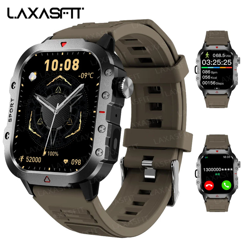 Smartwatch LAXASFIT – Tela 1.71” HD com LED Lateral