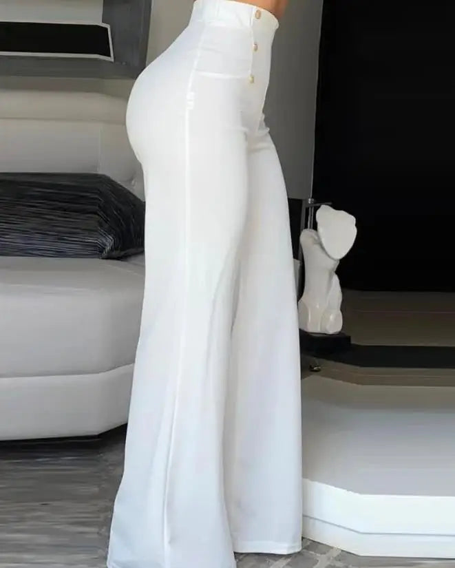 Calça Flare Feminina Cintura Alta | Perna Larga