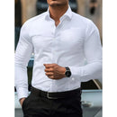 Camisa Masculina Casual Slim – Manga Longa