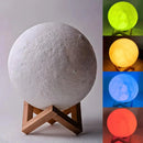 🌕 Luminária Lua Cheia 3D LED RGB com Toque – Design Encantador e Luz Personalizável