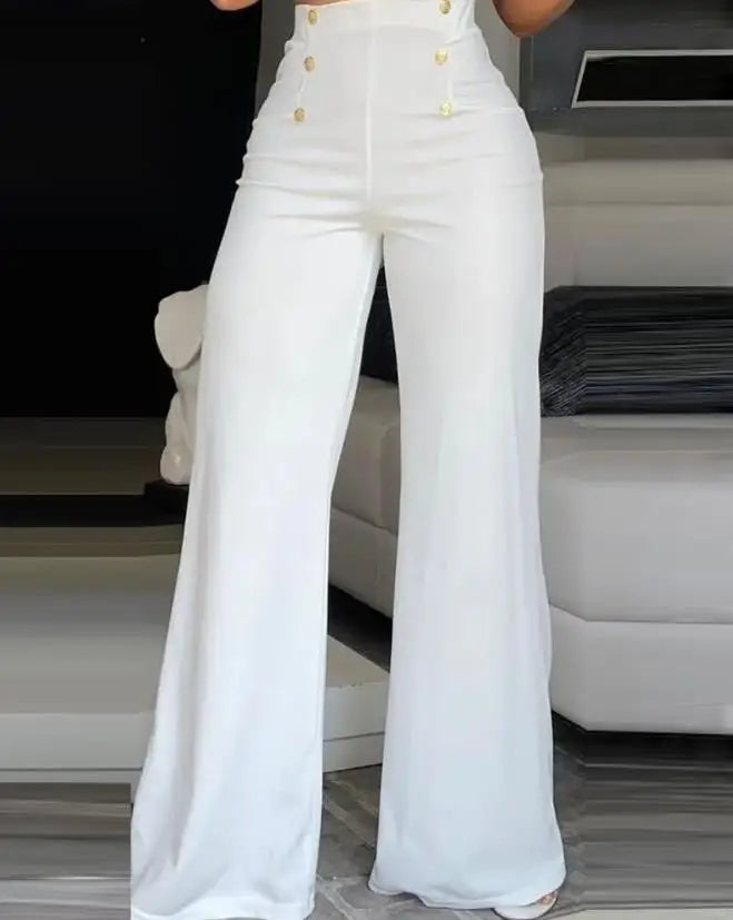 Calça Flare Feminina Cintura Alta | Perna Larga