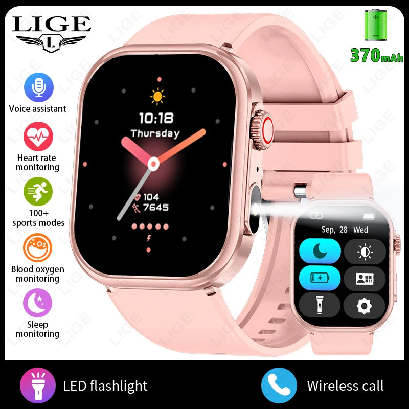 Smartwatch LIGE 2.01” – Tecnologia, Saúde e Conectividade