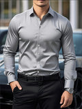 Camisa Masculina Casual Slim – Manga Longa