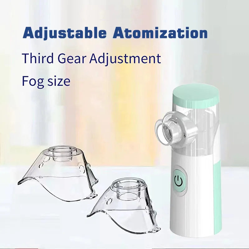 Nebulizador Portátil Inalador Ultrassônico Adulto e Infantil – USB/Bateria