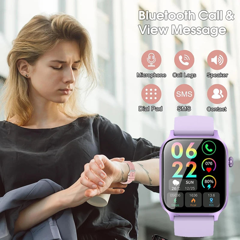 Smartwatch Unissex IUTECH Y7 – Tela 1.85” HD