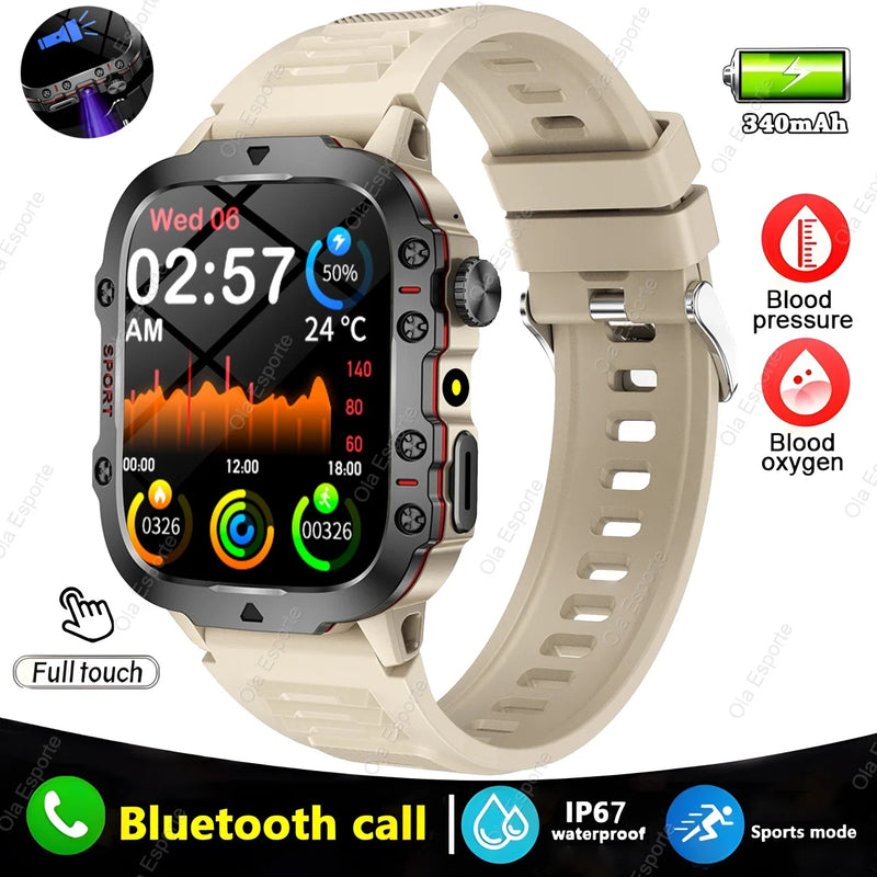 Smartwatch Ola Esporte Militar – Tela 2.01” HD