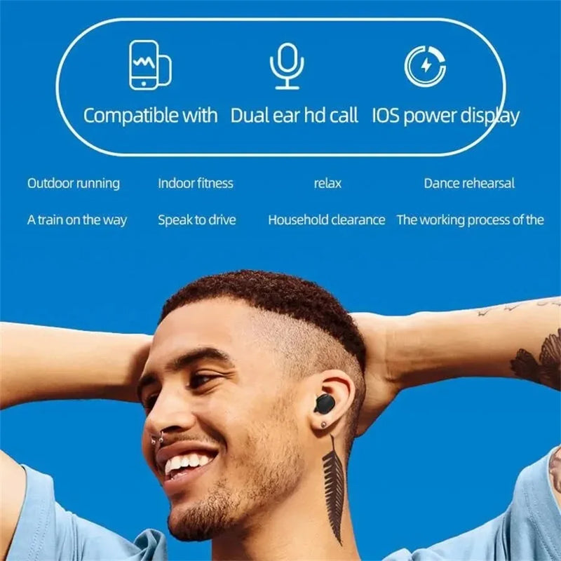 Fones de Ouvido Bluetooth Briame TWS